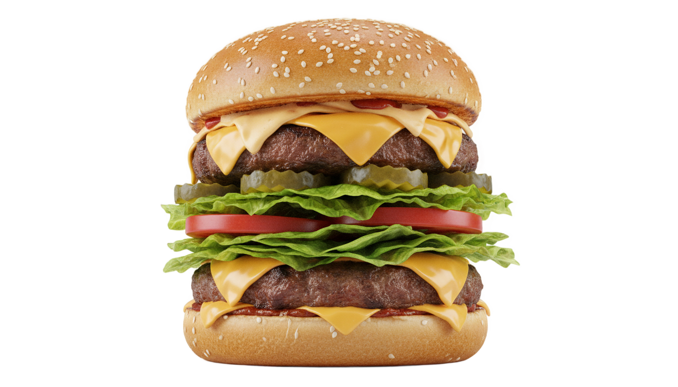 high resolution burger png PNG transparent background