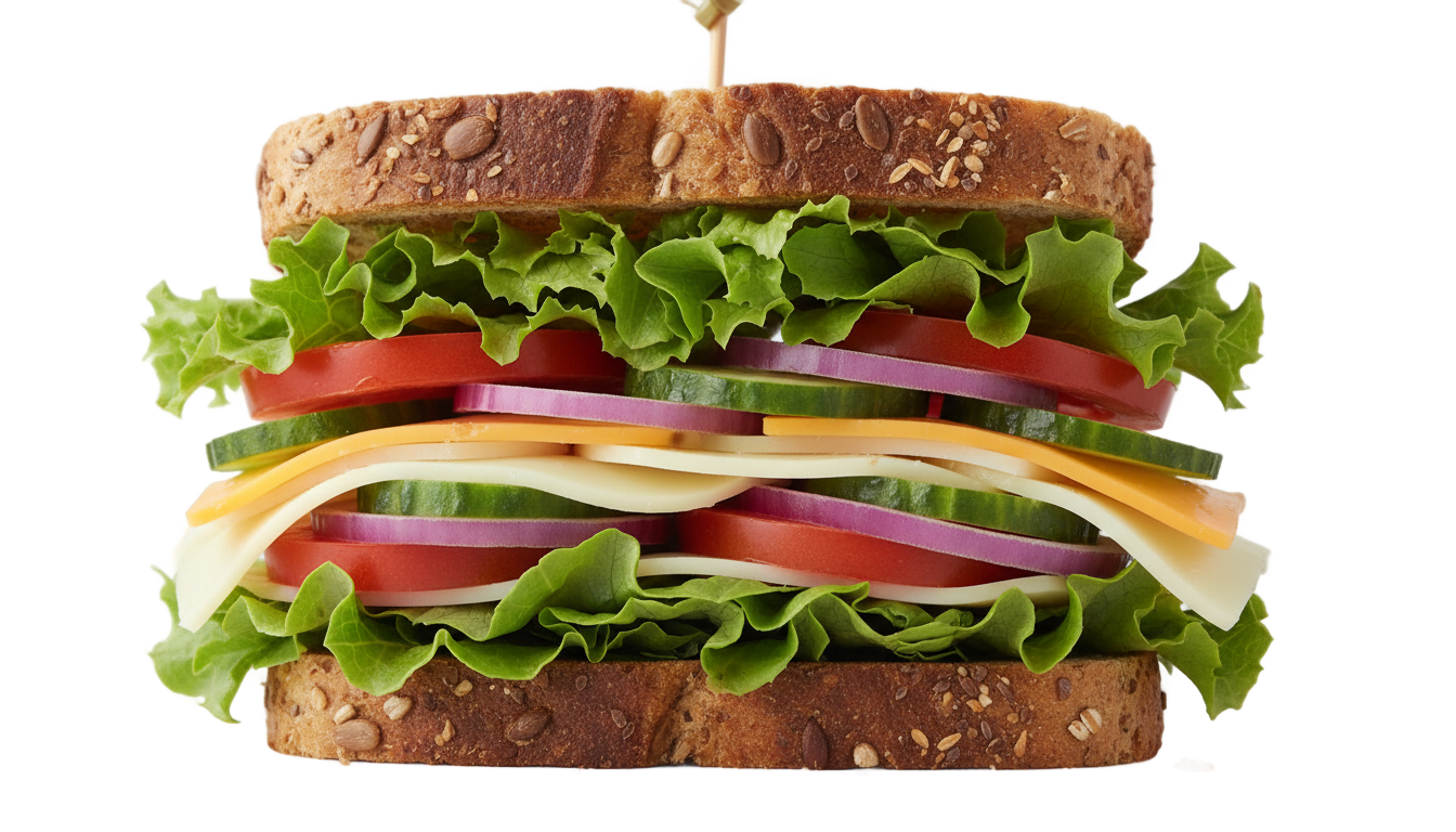 vegetable sandwich png PNG transparent background