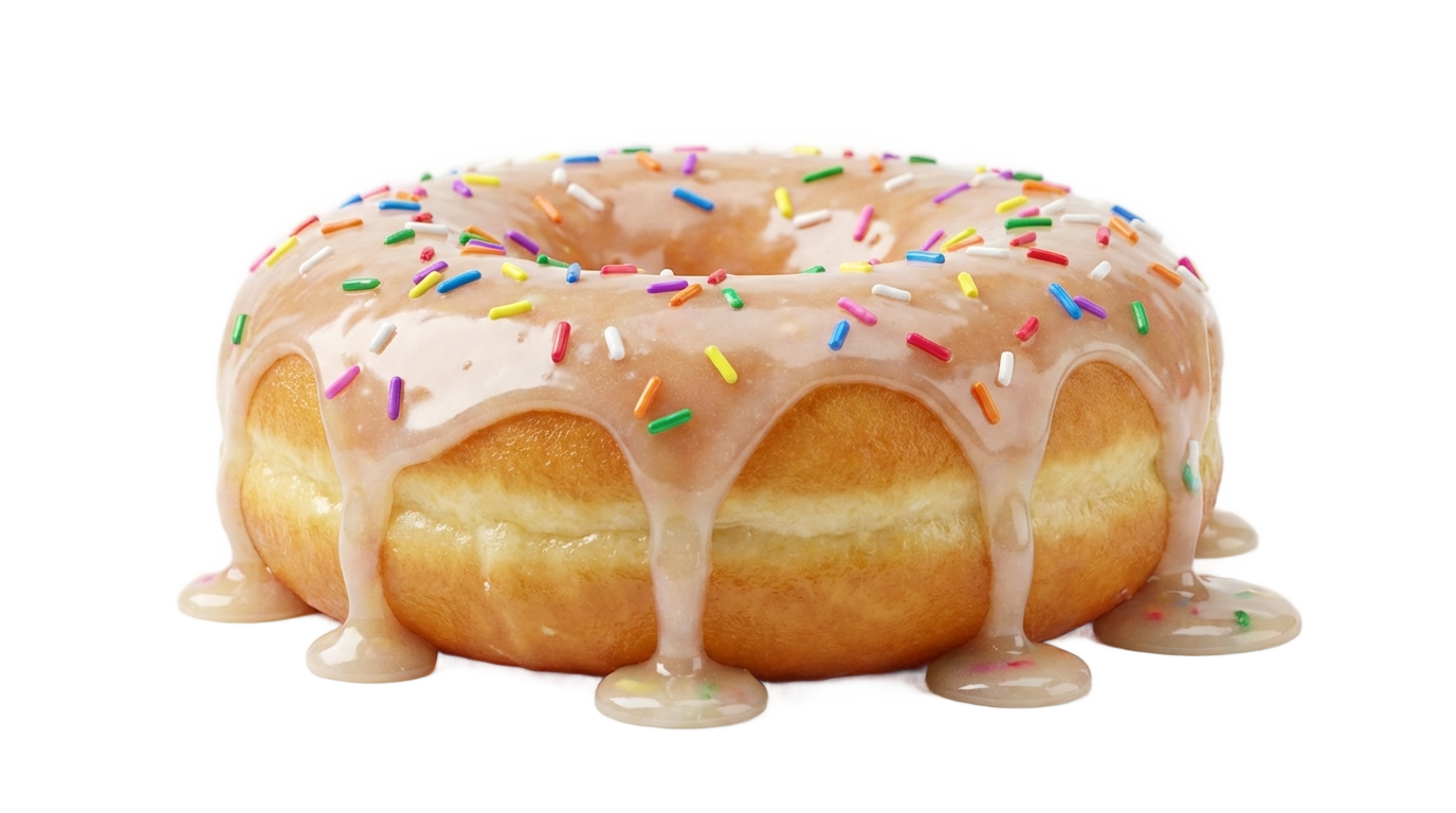 dripping donut png PNG transparent background