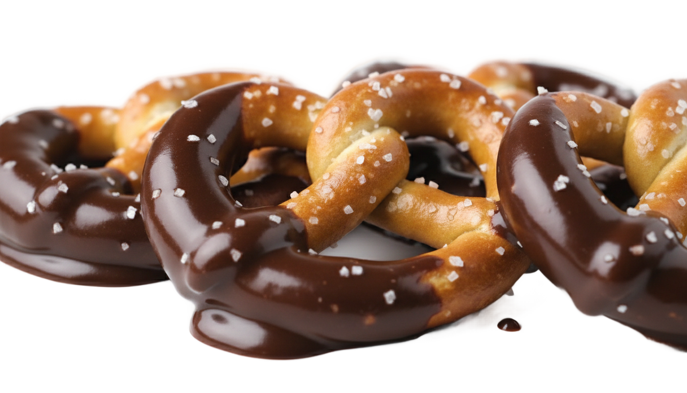 chocolate covered pretzels png PNG transparent background