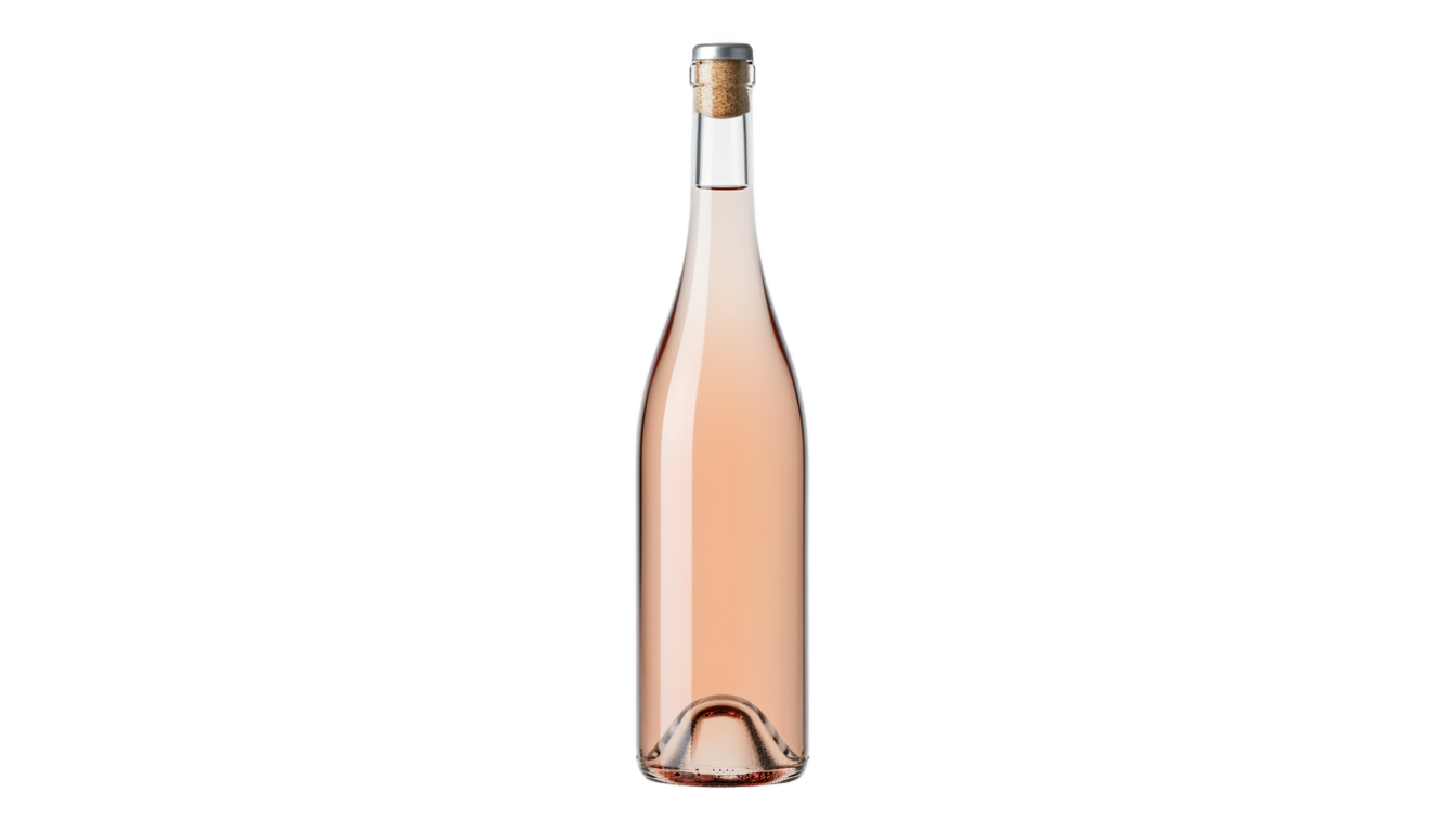 pink wine bottle png PNG transparent background