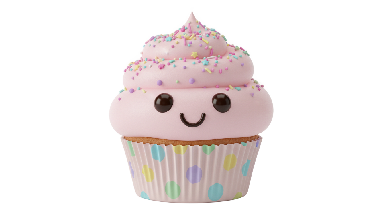 cute cupcake clipart png PNG transparent background