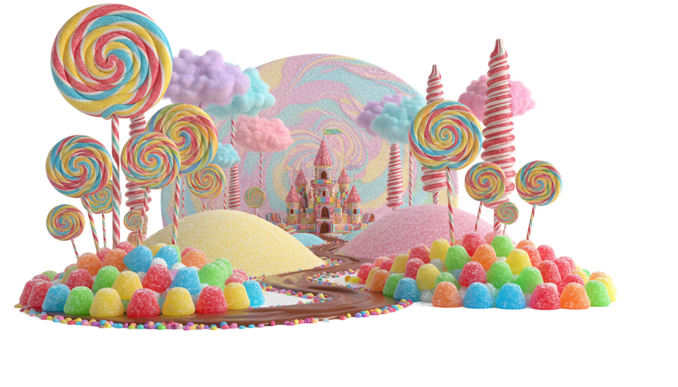 candy land png PNG transparent background