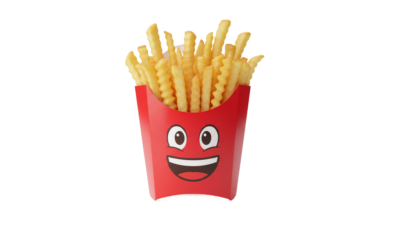 french fries emoji png PNG transparent background
