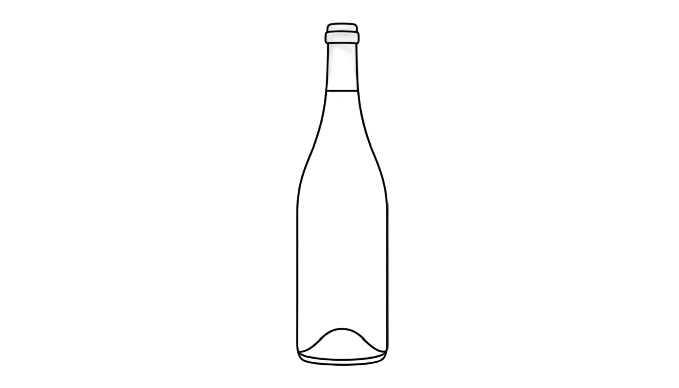 wine bottle outline png PNG transparent background