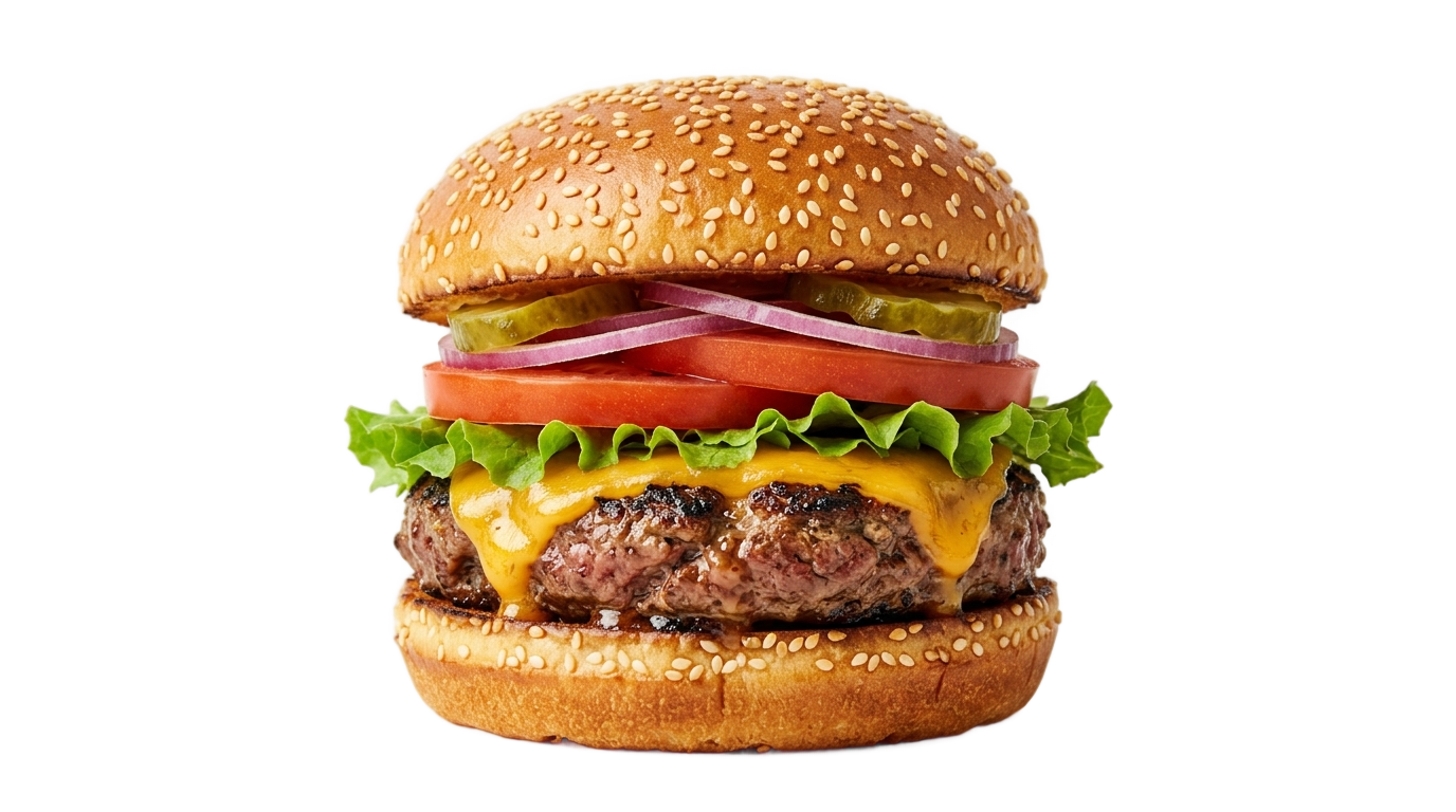 delicious burger png PNG transparent background