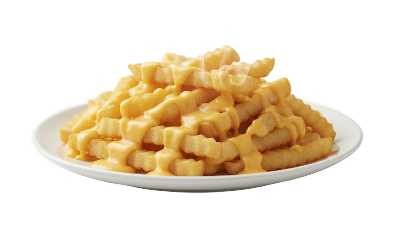 cheese french fries png PNG transparent background