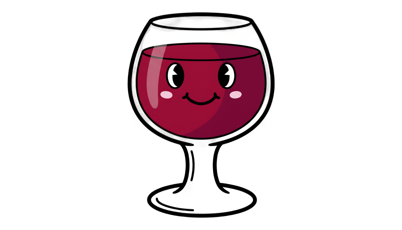 wine glass png cartoon PNG transparent background
