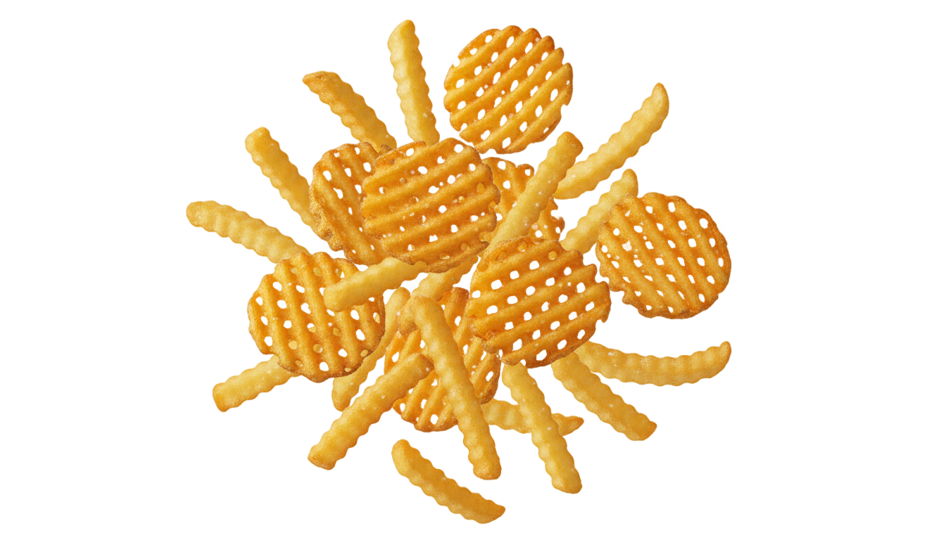 french fries falling png PNG transparent background