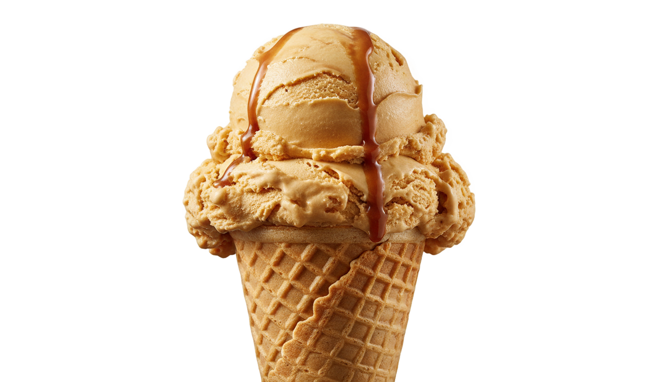 butterscotch ice cream png PNG transparent background