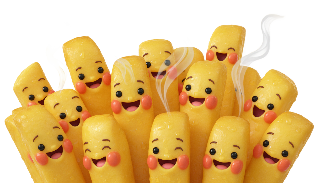 french fries cartoon png PNG transparent background