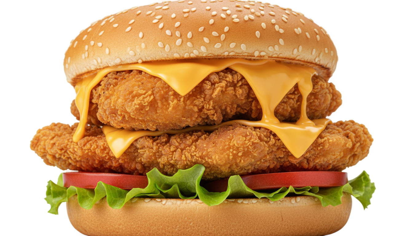 nuggets burger png PNG transparent background