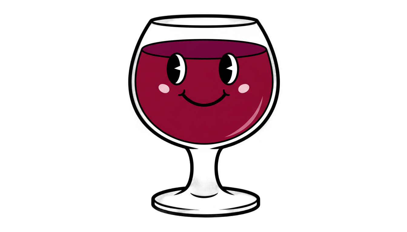 wine glass png cartoon PNG transparent background