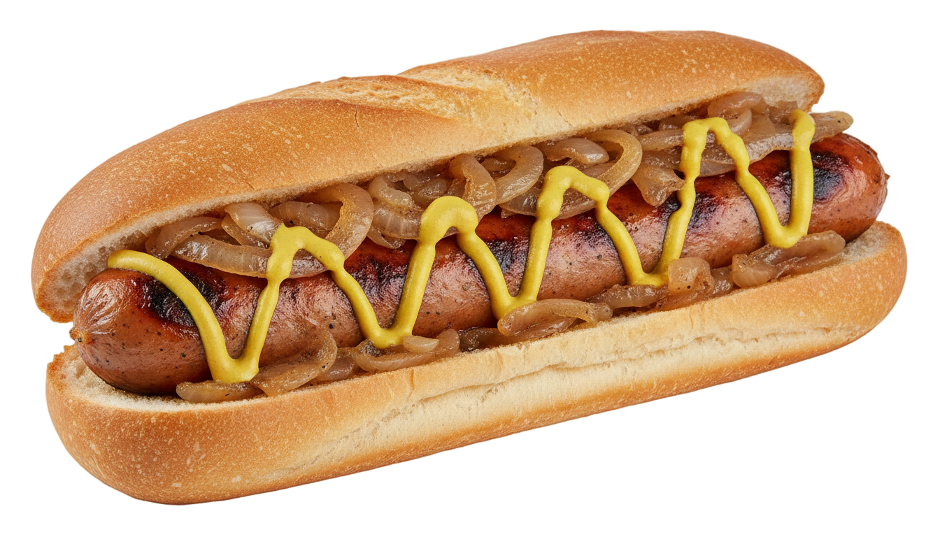 sausage sandwich png PNG transparent background
