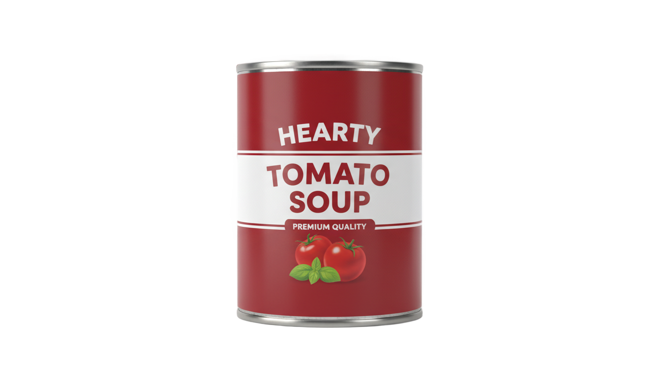 tomato soup can png PNG transparent background