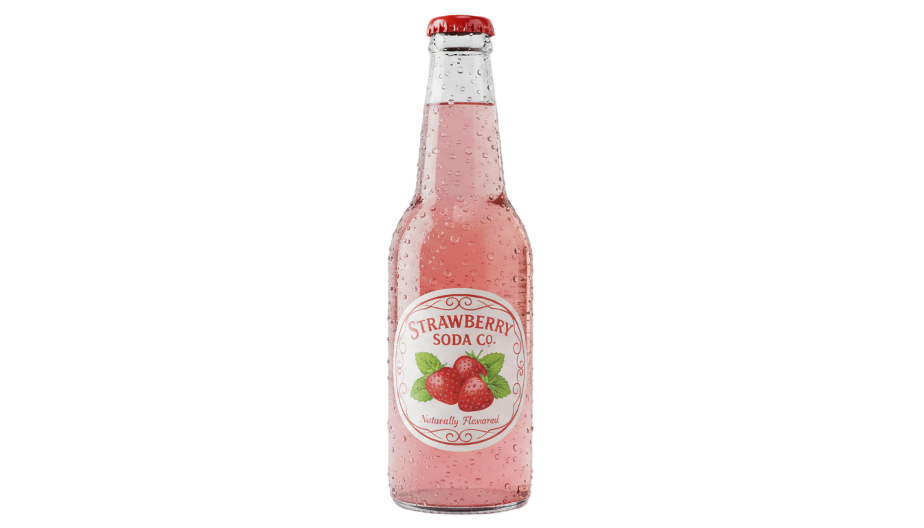 strawberry soda png PNG transparent background