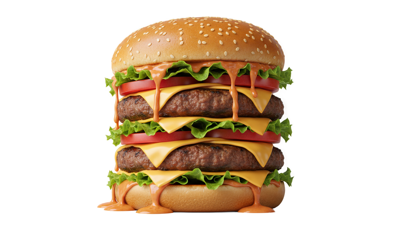 cartoon burger png PNG transparent background