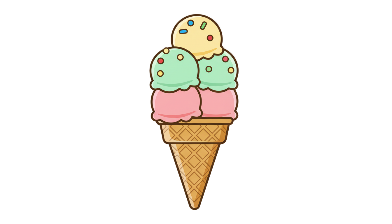 ideal ice cream logo png PNG transparent background