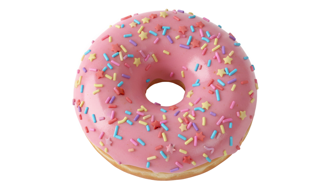 strawberry donut png PNG transparent background