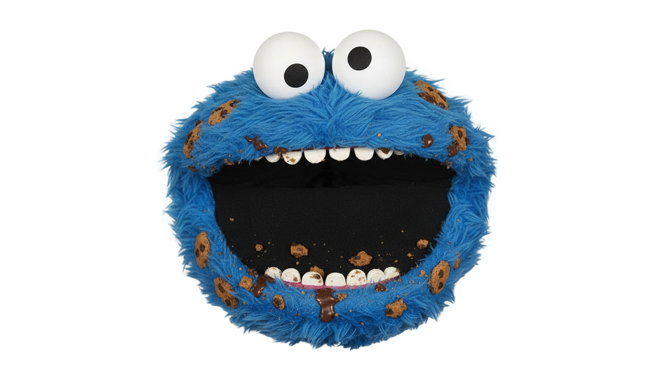 cookie monster face png PNG transparent background