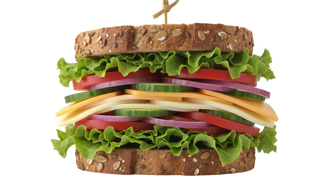 vegetable sandwich png PNG transparent background