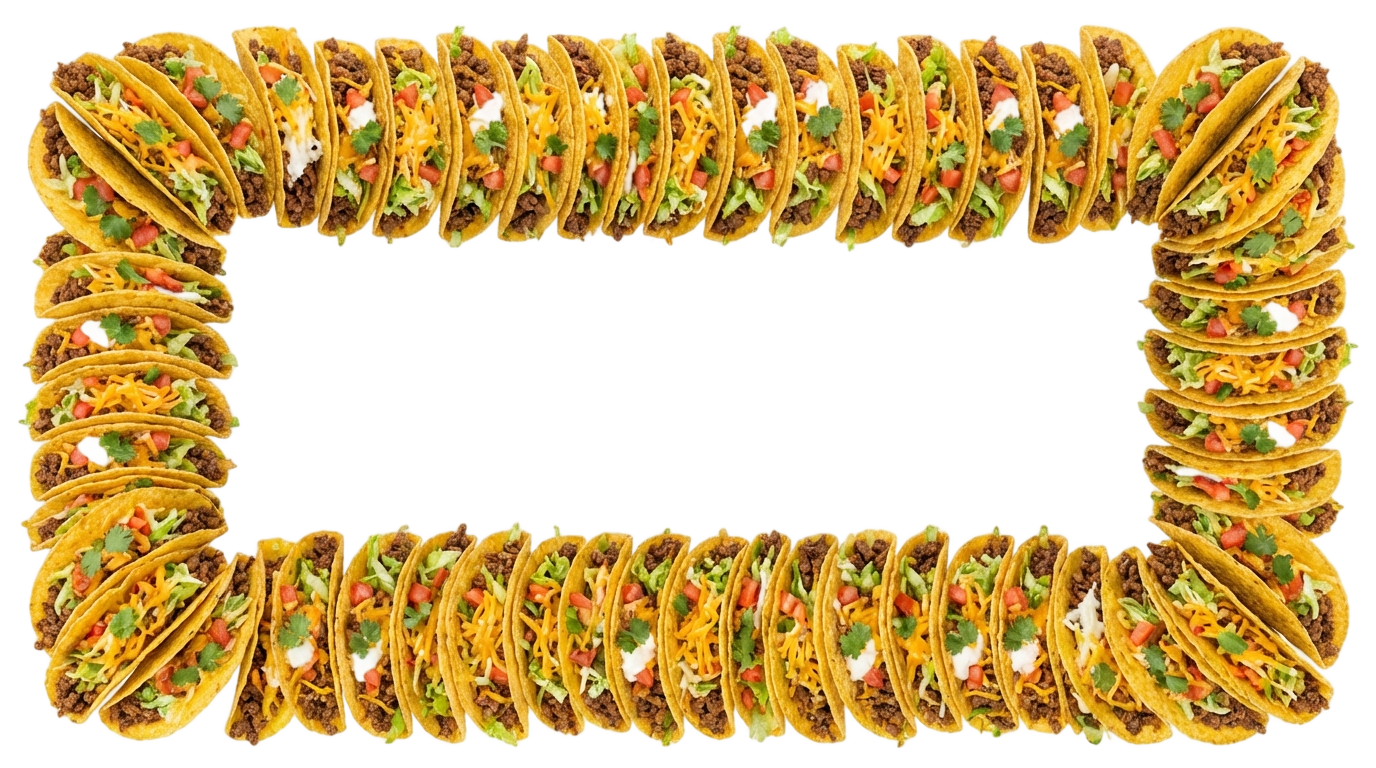 taco border png PNG transparent background