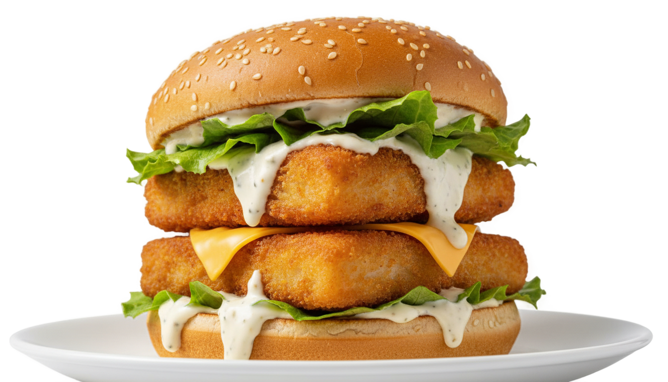 fish burger png PNG transparent background