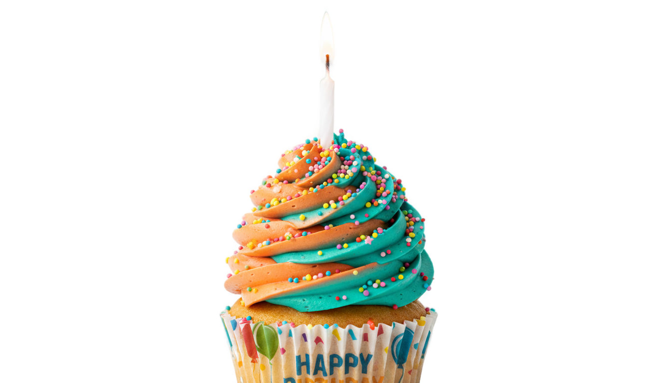 cupcake cumpleaños png PNG transparent background