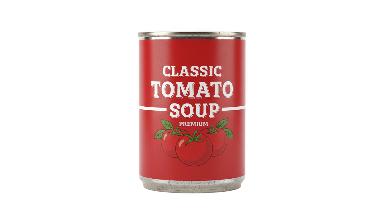 tomato soup can png PNG transparent background