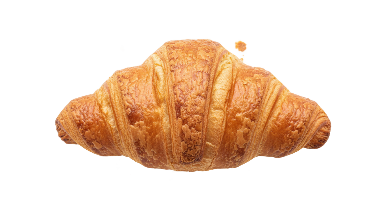 croissant top view png PNG transparent background