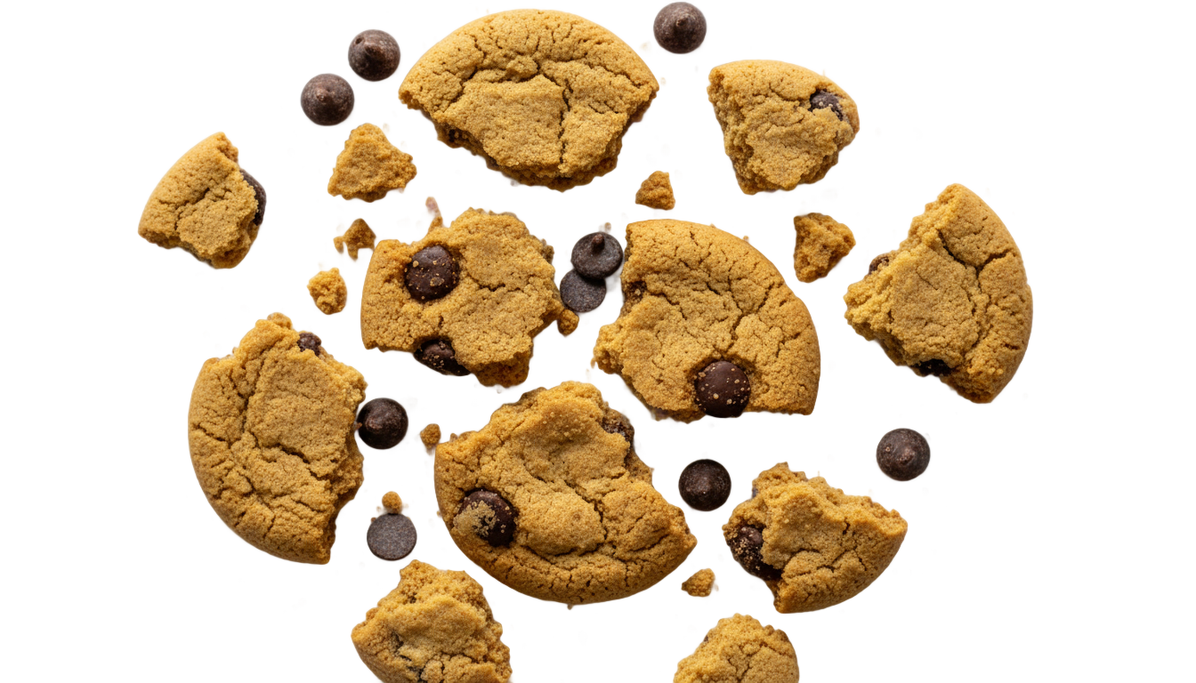 cookie crumbs png PNG transparent background