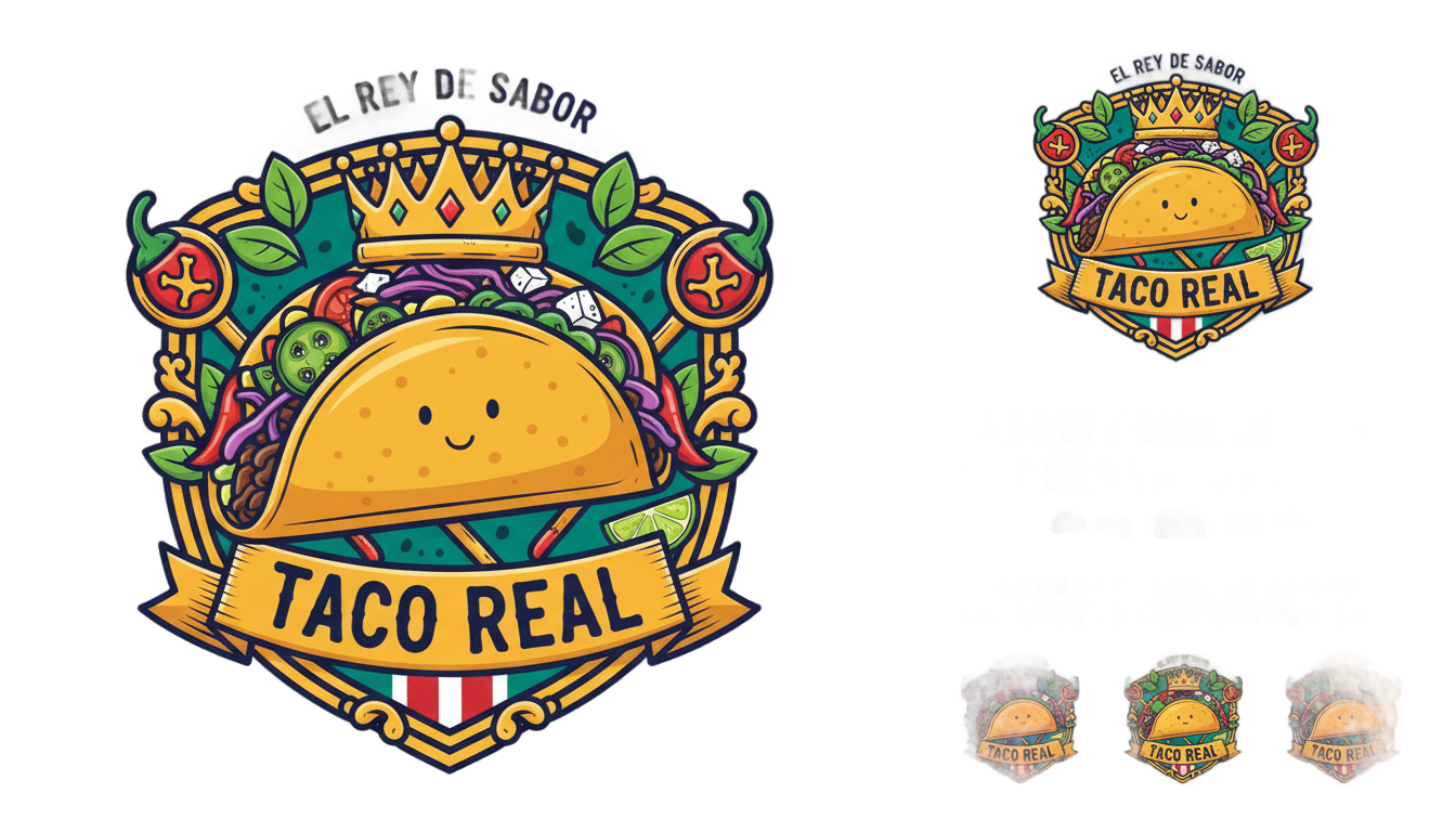 king taco logo png PNG transparent background