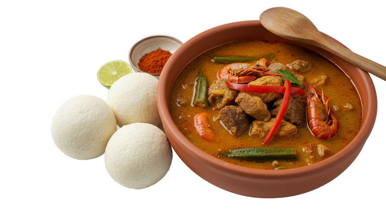 fufu and light soup png PNG transparent background