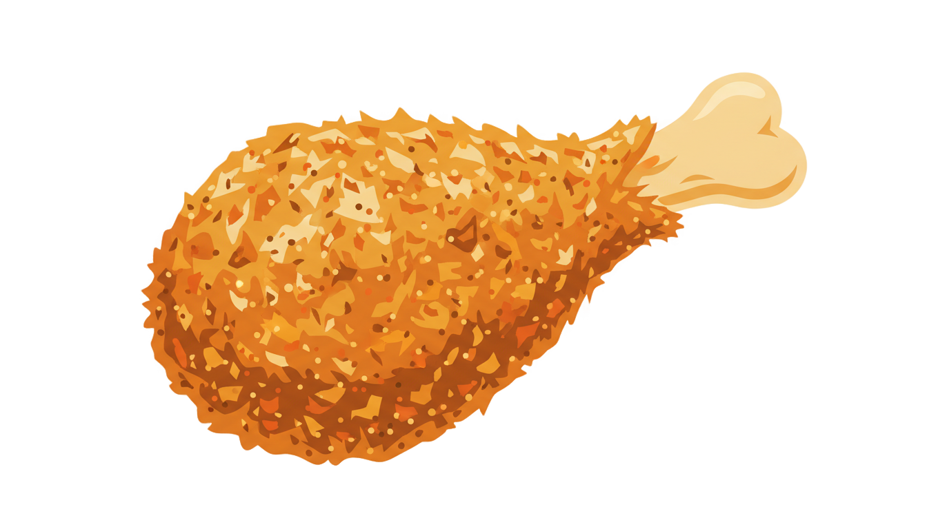 fried chicken icon png PNG transparent background