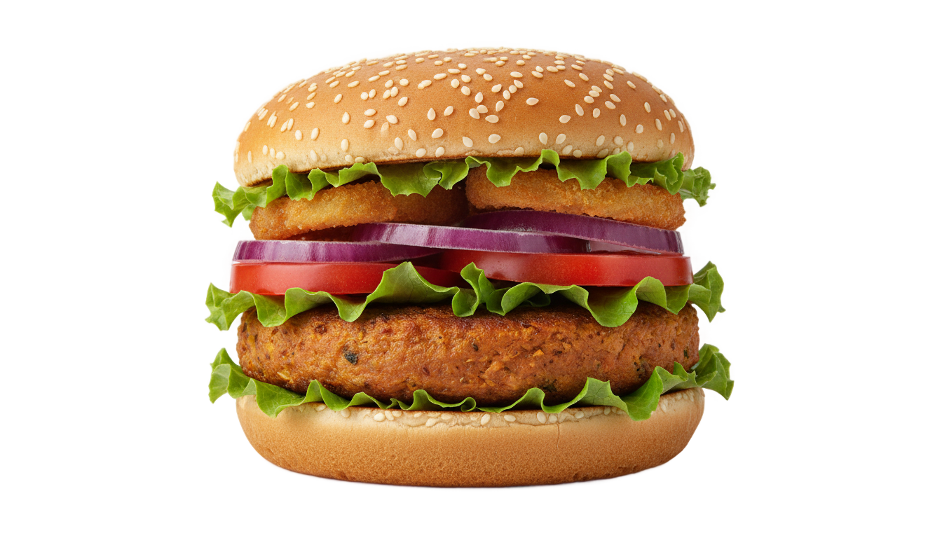 vegan burger png PNG transparent background