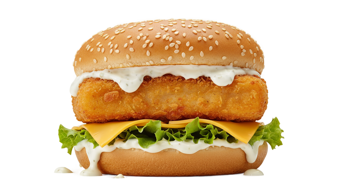 fish burger png PNG transparent background