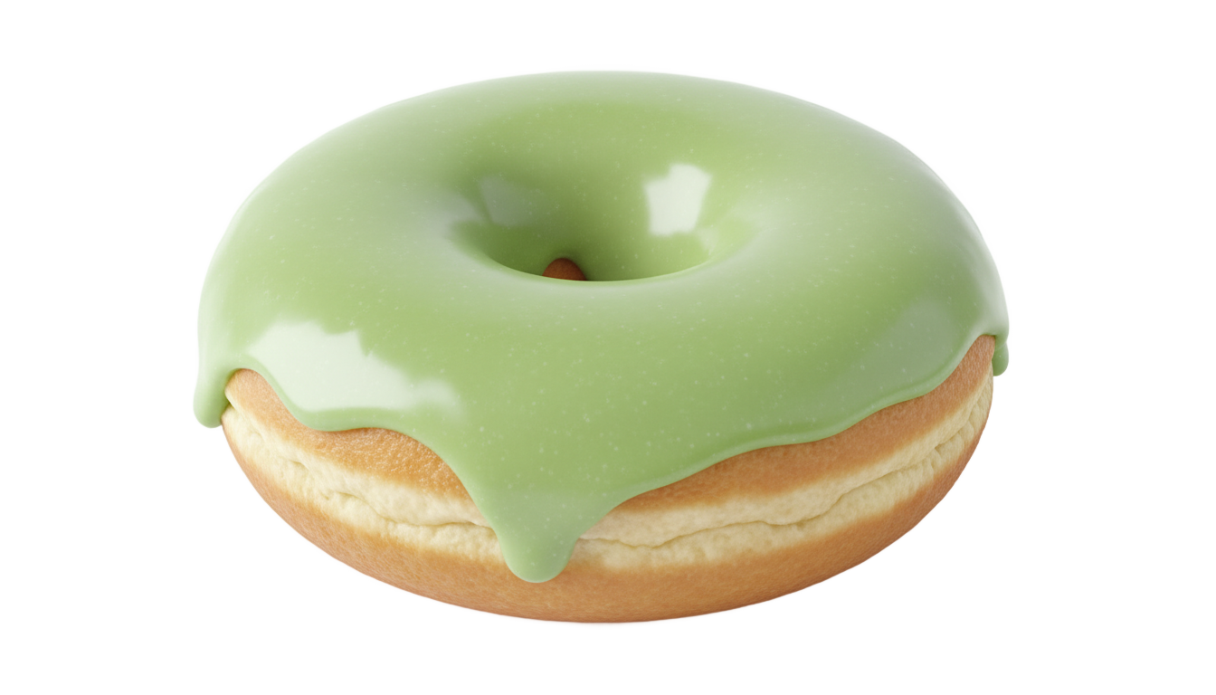 green donut png PNG transparent background