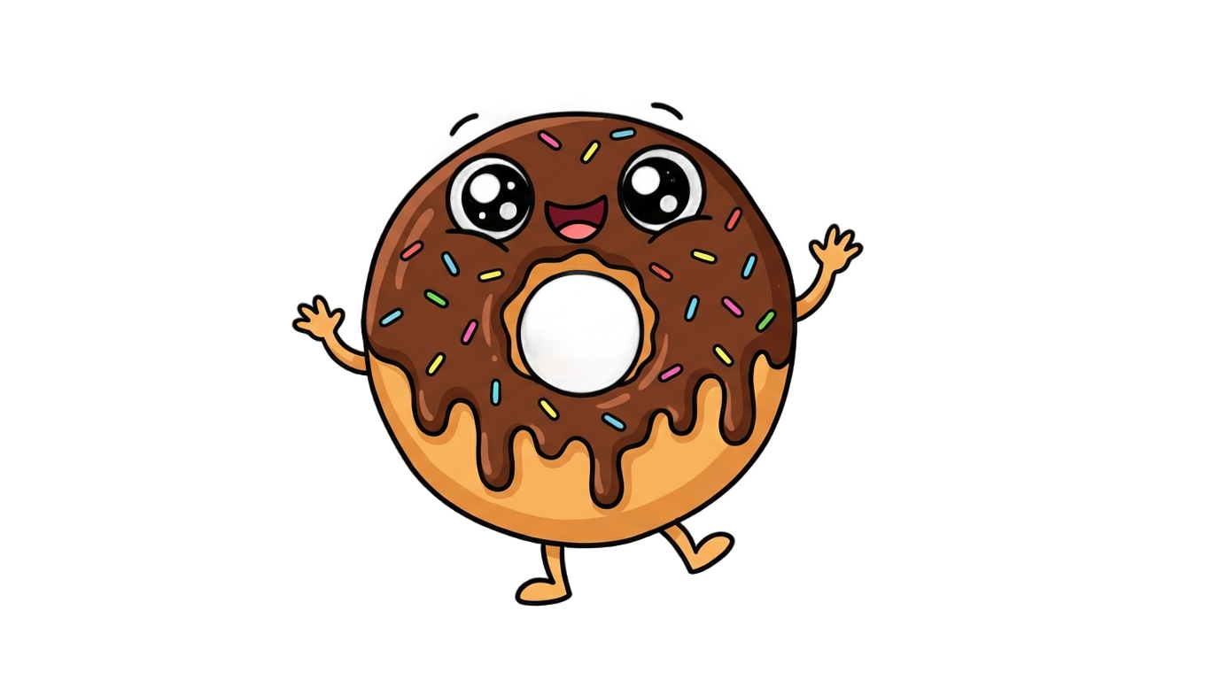 animated donut png PNG transparent background