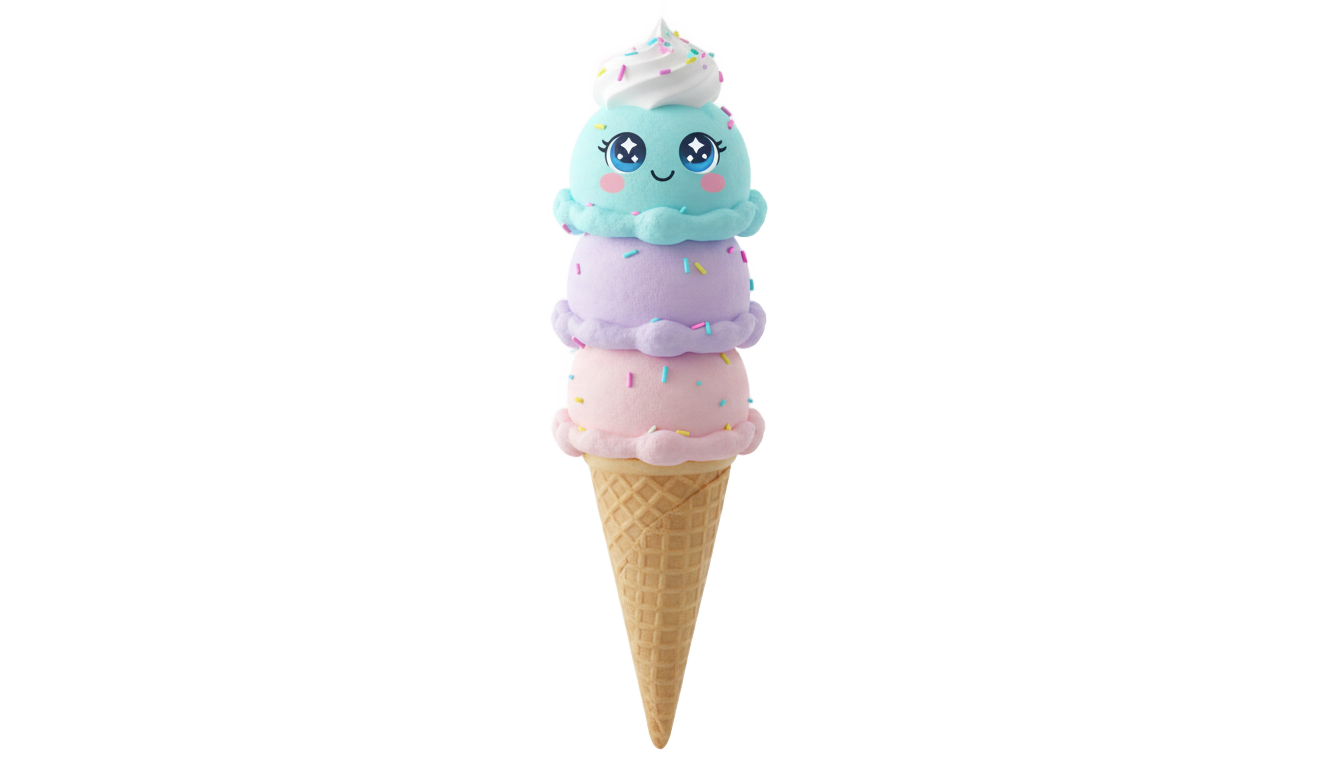 kawaii ice cream png PNG transparent background