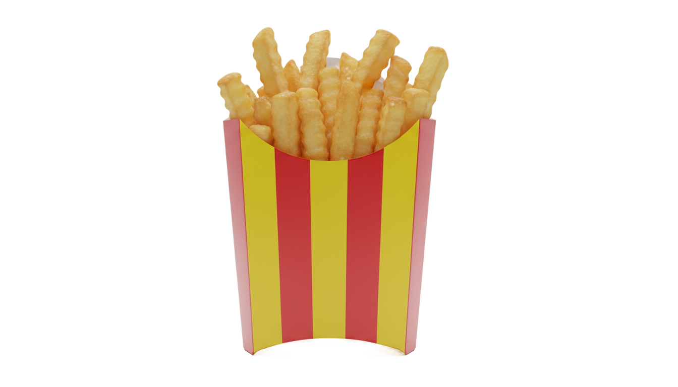 french fries box png PNG transparent background