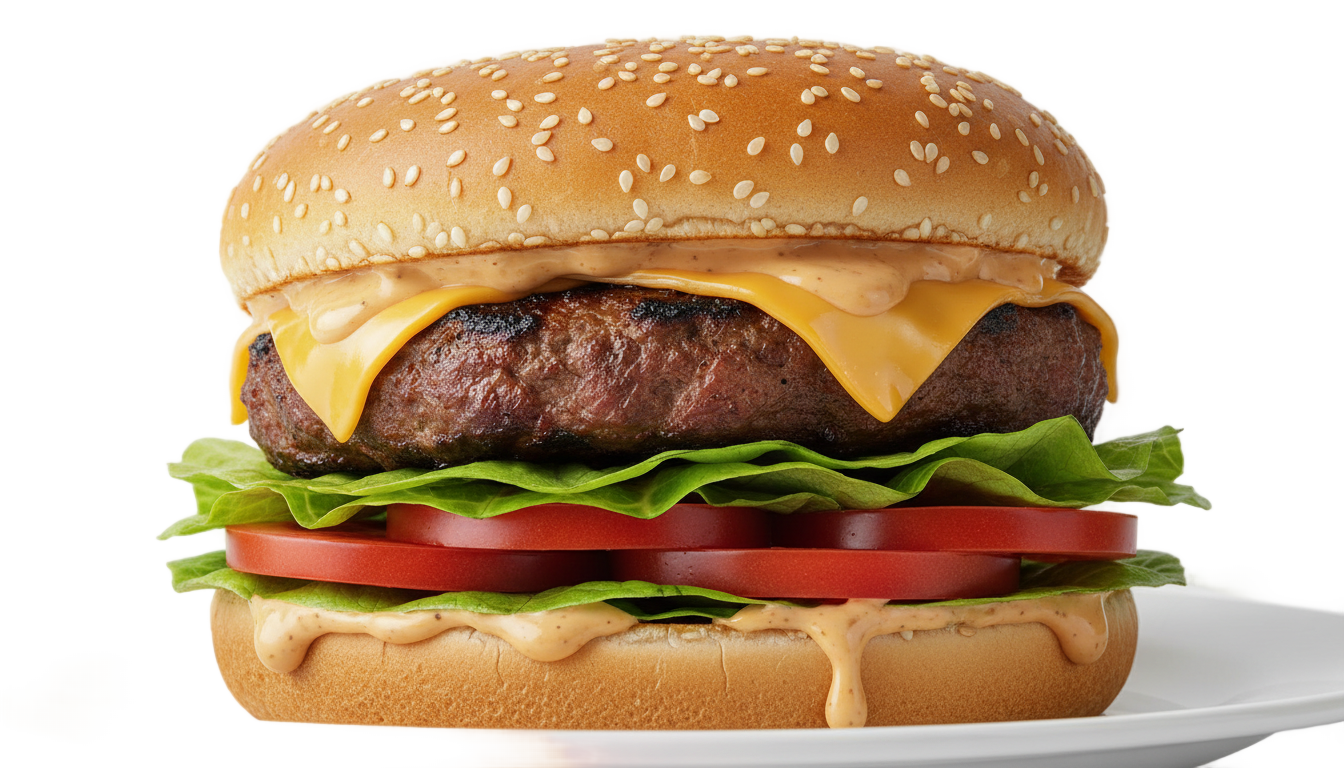 beef burger png PNG transparent background