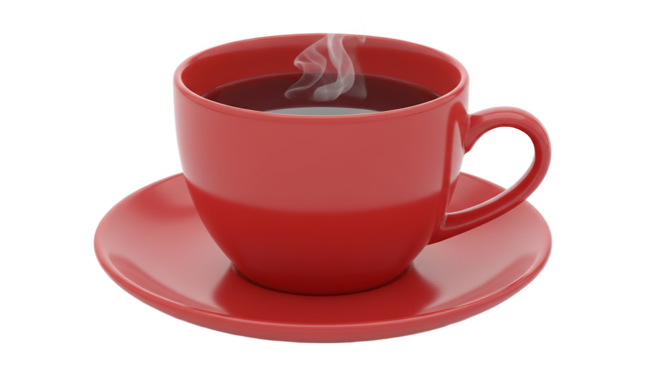 red tea cup png PNG transparent background
