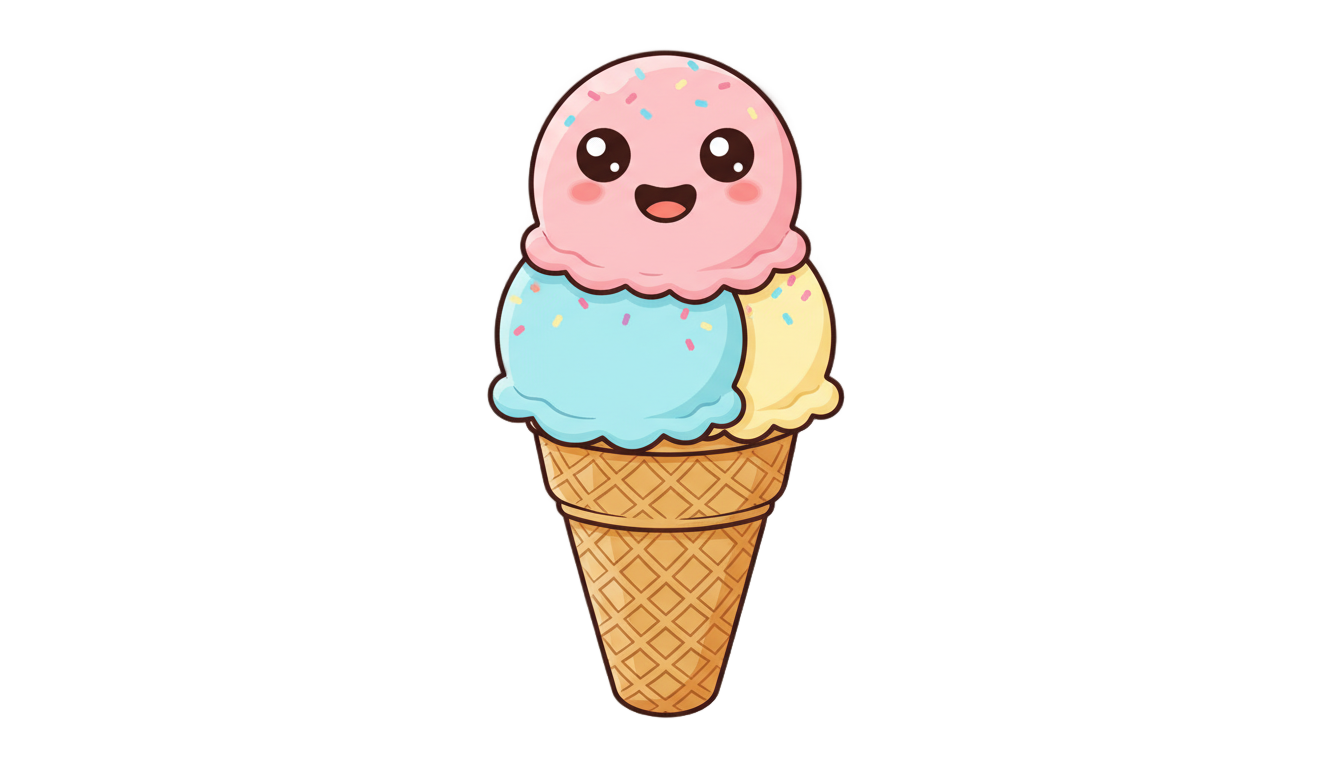 ice cream cartoon png PNG transparent background