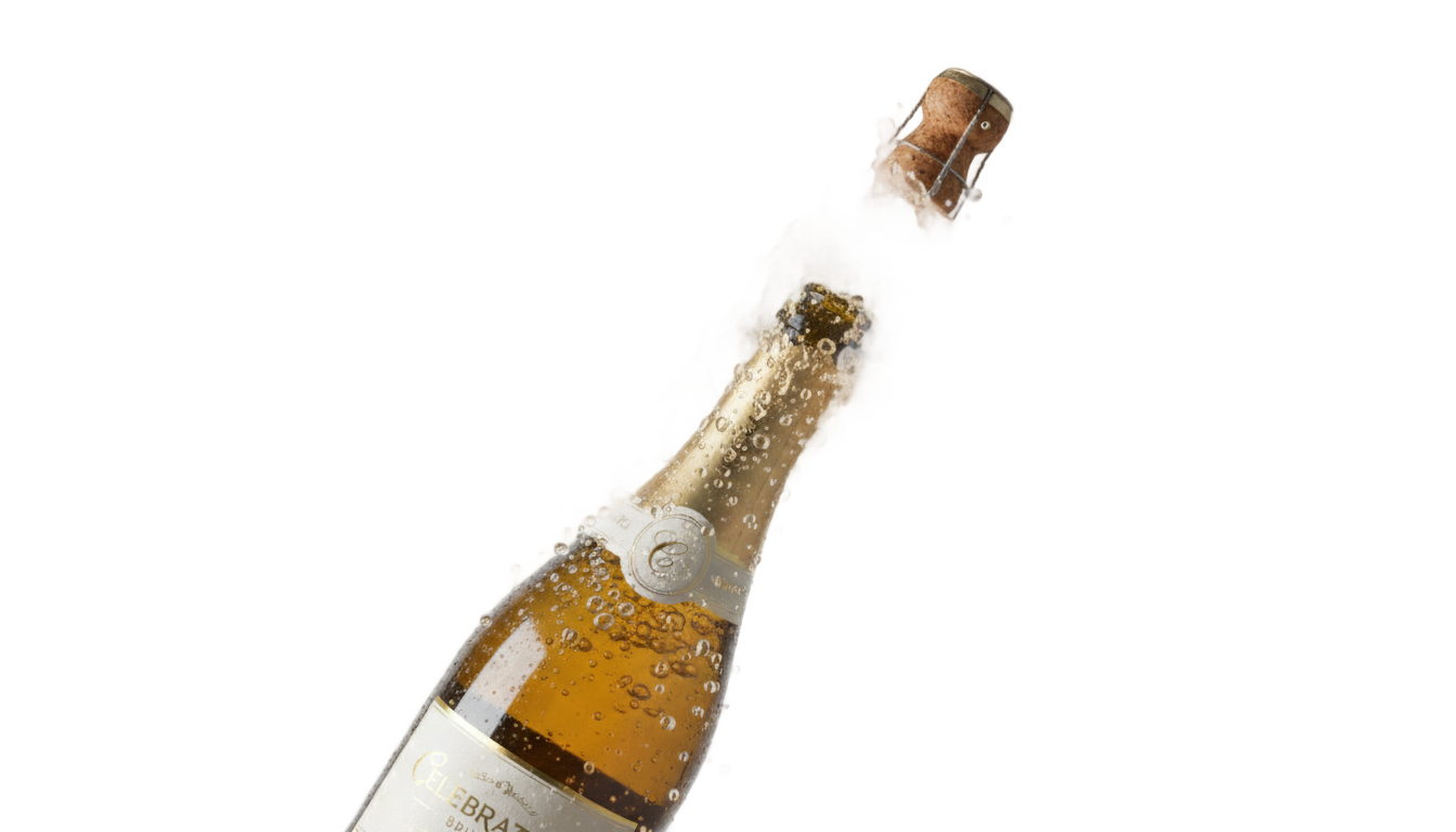 wine popping png PNG transparent background