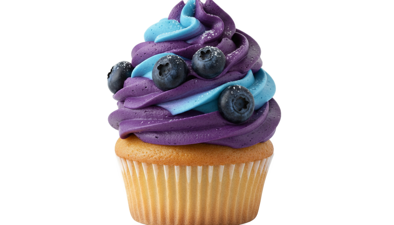 blueberry cupcake png PNG transparent background