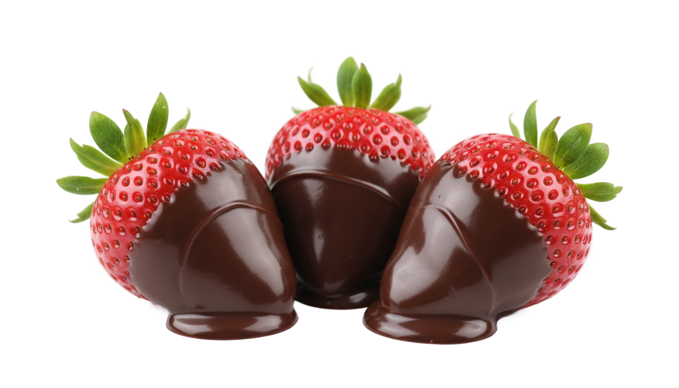 chocolate dipped strawberries png PNG transparent background