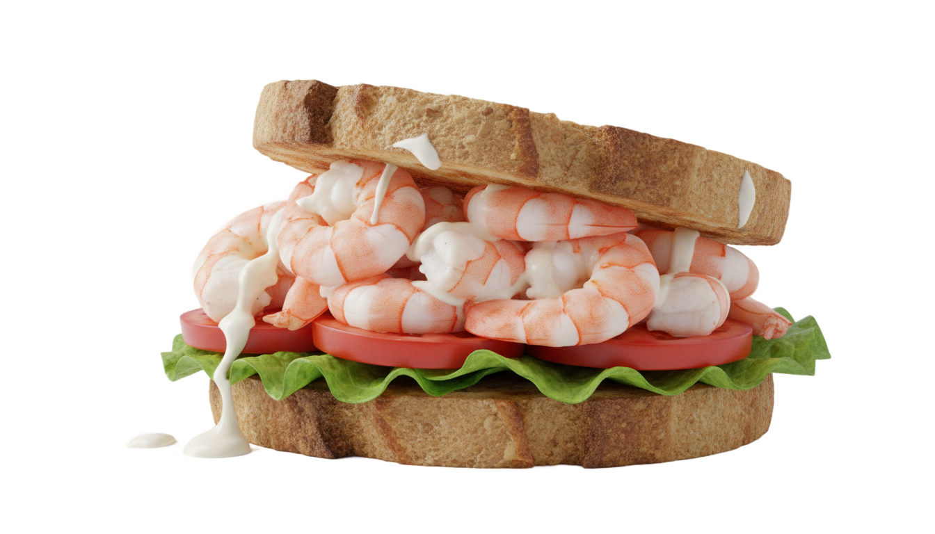 shrimp sandwich png PNG transparent background