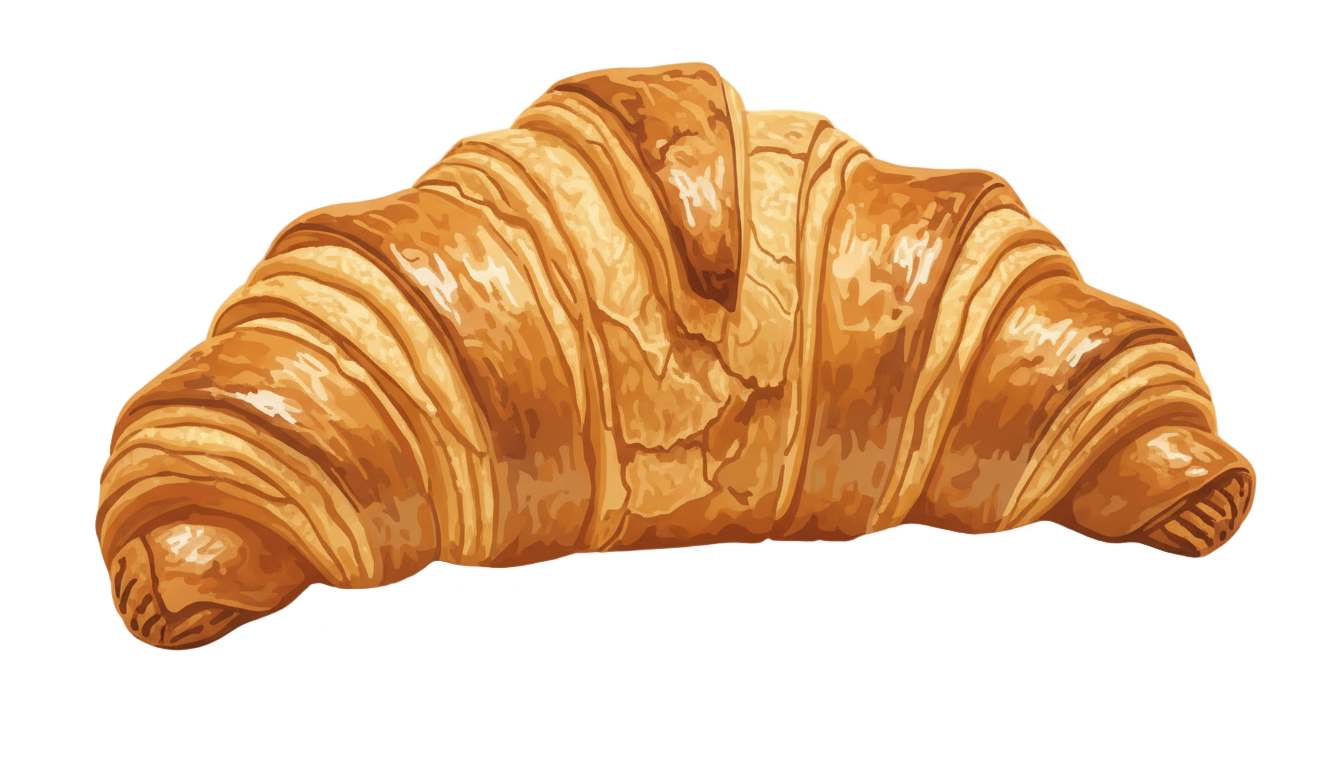 croissant logo png PNG transparent background