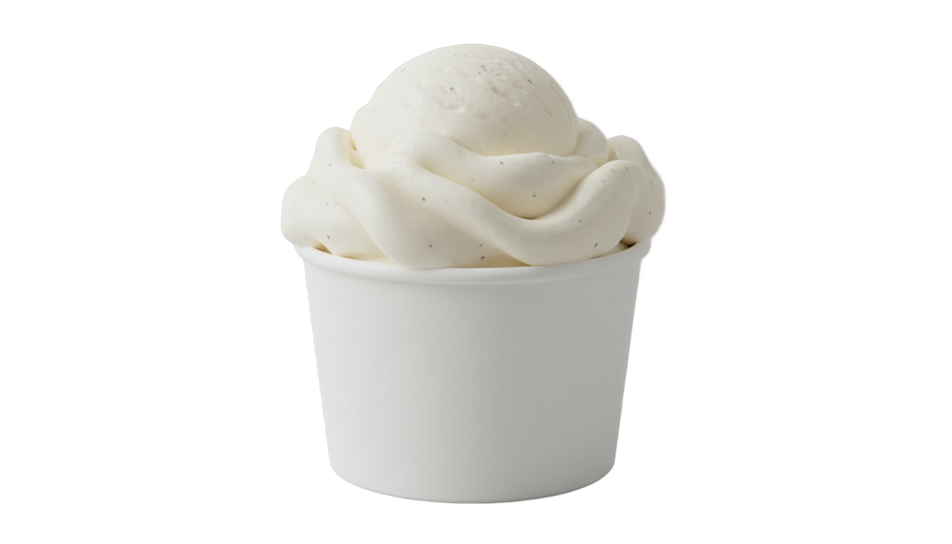 vanilla ice cream cup png PNG transparent background