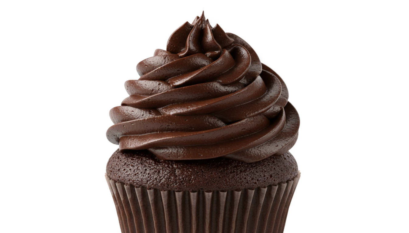 cupcake de chocolate png PNG transparent background
